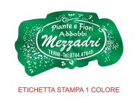 Etichette adesive per fioristi, fiorai e vivaisti (mm 53X32)  (cod.17G)